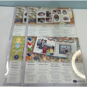 Lot of 4 Creative Memories Printed Photo Mounting Paper Mixed Titles NOS